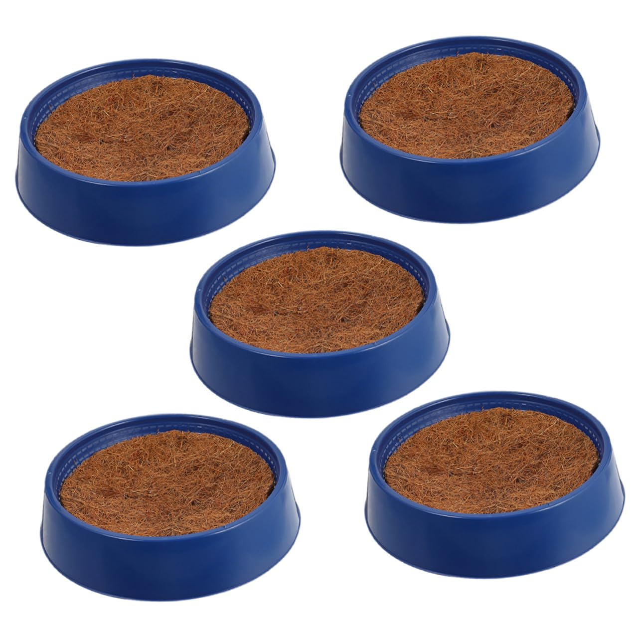 Set 5 Pezzi Nido per Piccioni Domestici Aperto Tappetino di Nidificazione Riutilizzabile in Plastica Resistente, Nido Compatto per Allevamento in Gabbia, Accessori per Uccelli da Interno