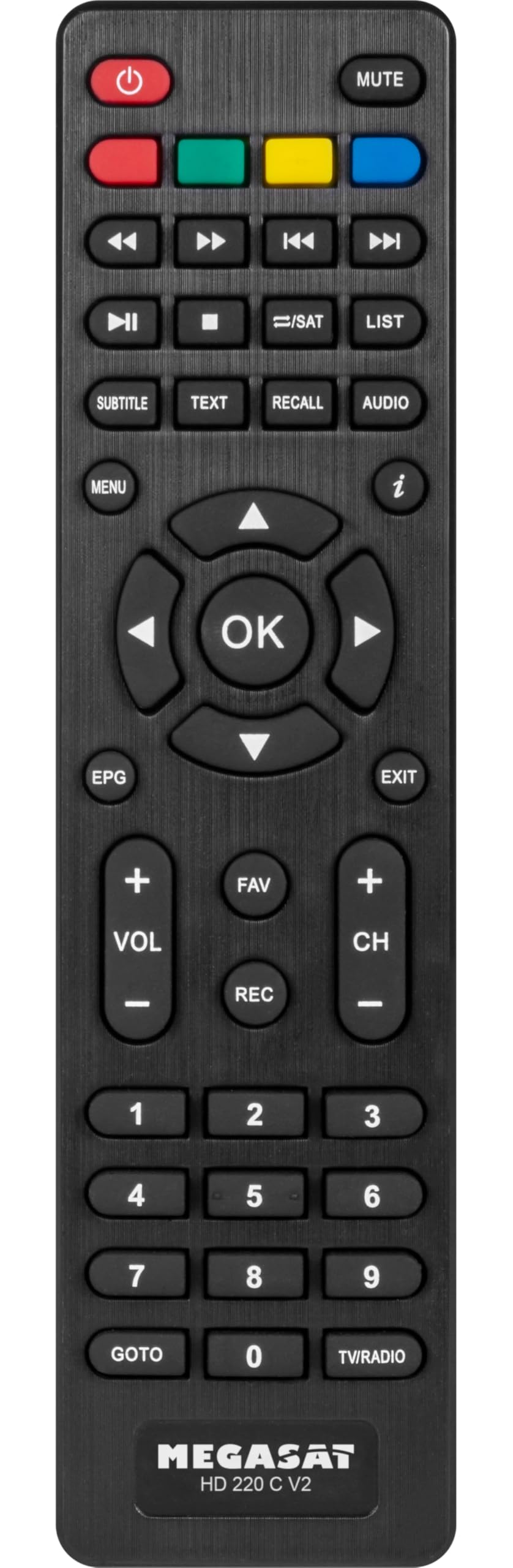 Megasat HD 200 C V2 – Receptor DVB-C Full HD con HDMI y SCART – Negro | Apto para televisión por cable, recepción de todos los canales libres