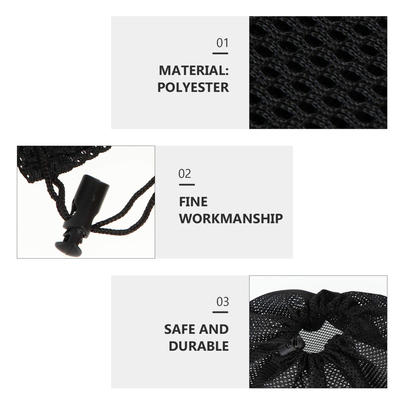 Cabilock 2pcs Pump Mesh Bag Water Pump Bag with Drawstring Easy to Clean and Store