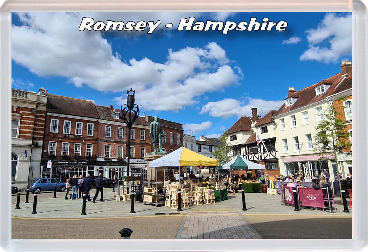 Baked Bean Store Multicolor Romsey - Hampshire - 96 X 67Mm Jumbo Fridge Magnet/Magnets Bbsfhm525