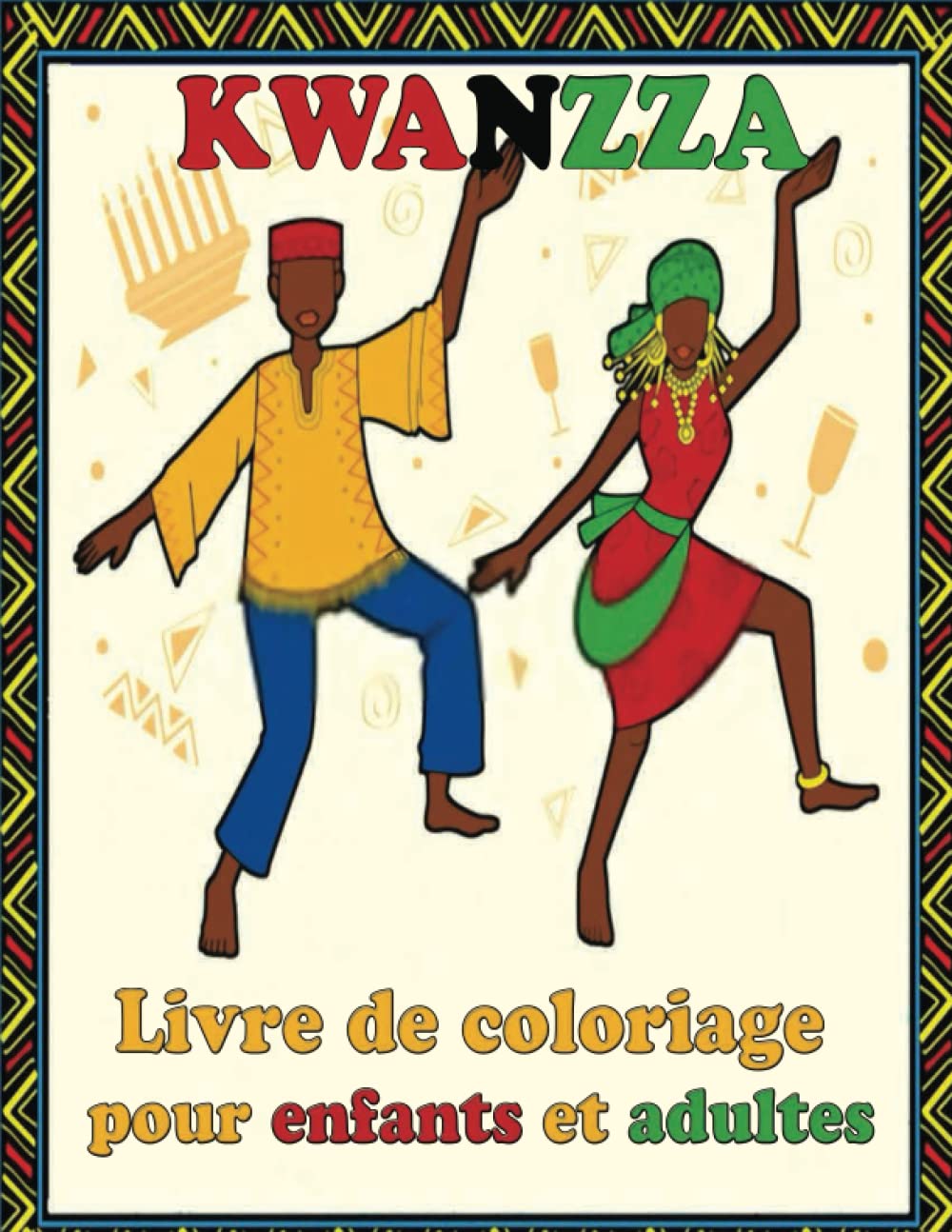 Banderole Décorative Kwanzaa En Lin - 17x13 Cm - Couleurs Vives, Pour Décoration De Fête Et Photobooth
