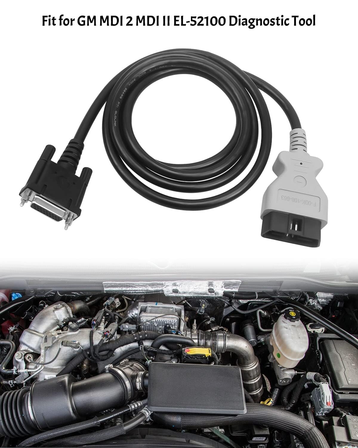OBDii - Herramienta de diagnóstico OBD2 DLC Cable MDI 2 Cable de prueba principal de repuesto F-00K-108-663 1699200142 EL-52100-1 apto para GM MDI 2 MDI II EL-52100