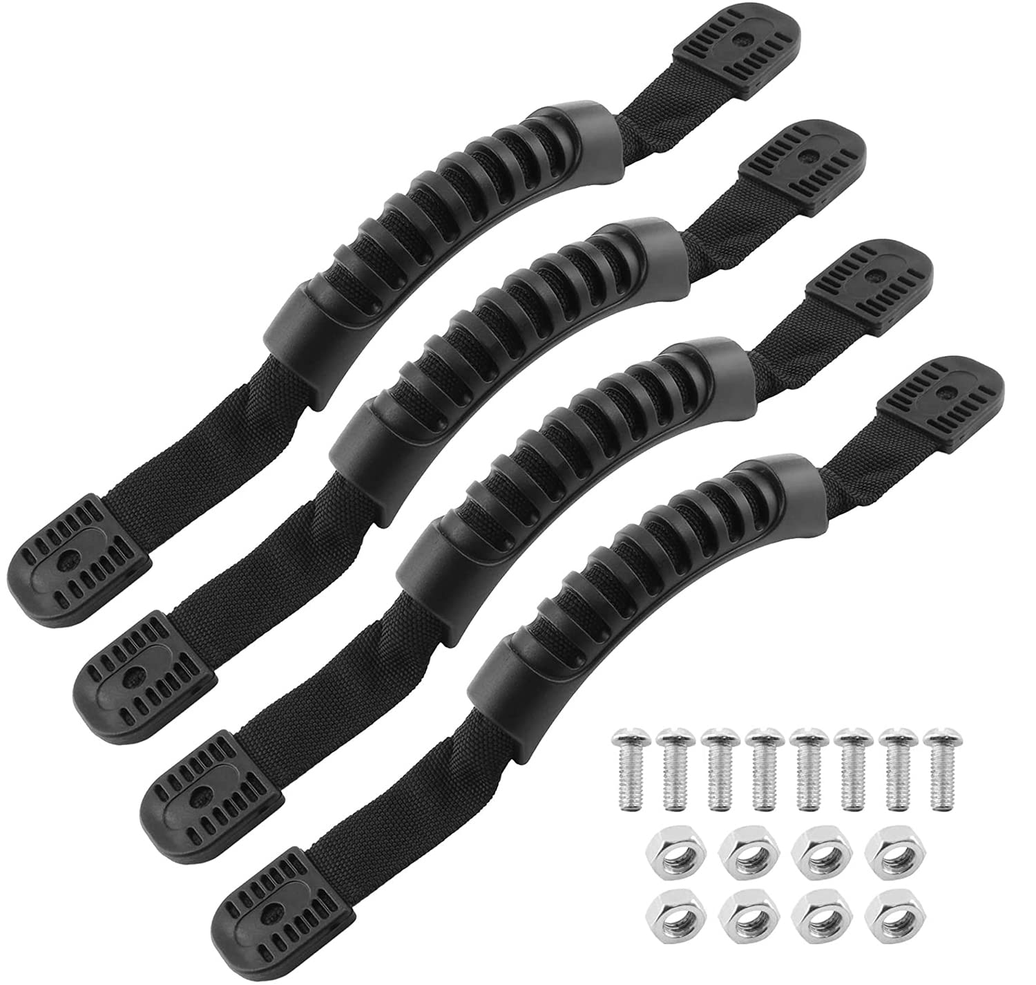 Jiozermi Kayak Carry Handles - Side Mount Replacement With Plastic Buckle for Paddle, Tandem, Canoe Boat & Lifetime Kayaks