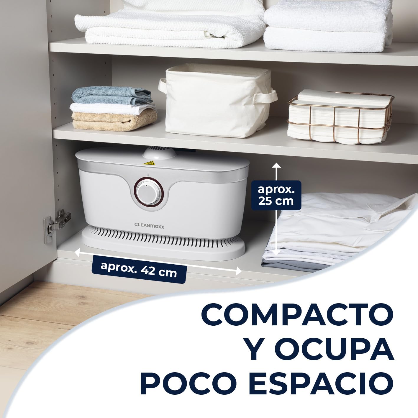 CLEANmaxx Plancha automática de camisas PRO | Sustituye a la plancha, tabla de planchar, plancha de vapor y vaporizador | Plancha con maniquí para camisas, blusas y camisetas | Innovadora y eficaz