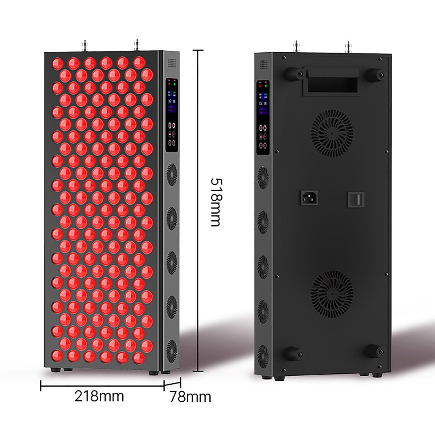 Lampa Do Terapii Światłem Czerwonym Do Całego Ciała, Lampa Kosmetyczna LED Z Czerwonym Światłem, Z Ekranem Dotykowym I Timerem, 150 Podwójnymi Diodami LED, 660 Nm I 850 Nm, Łagodząca Ból