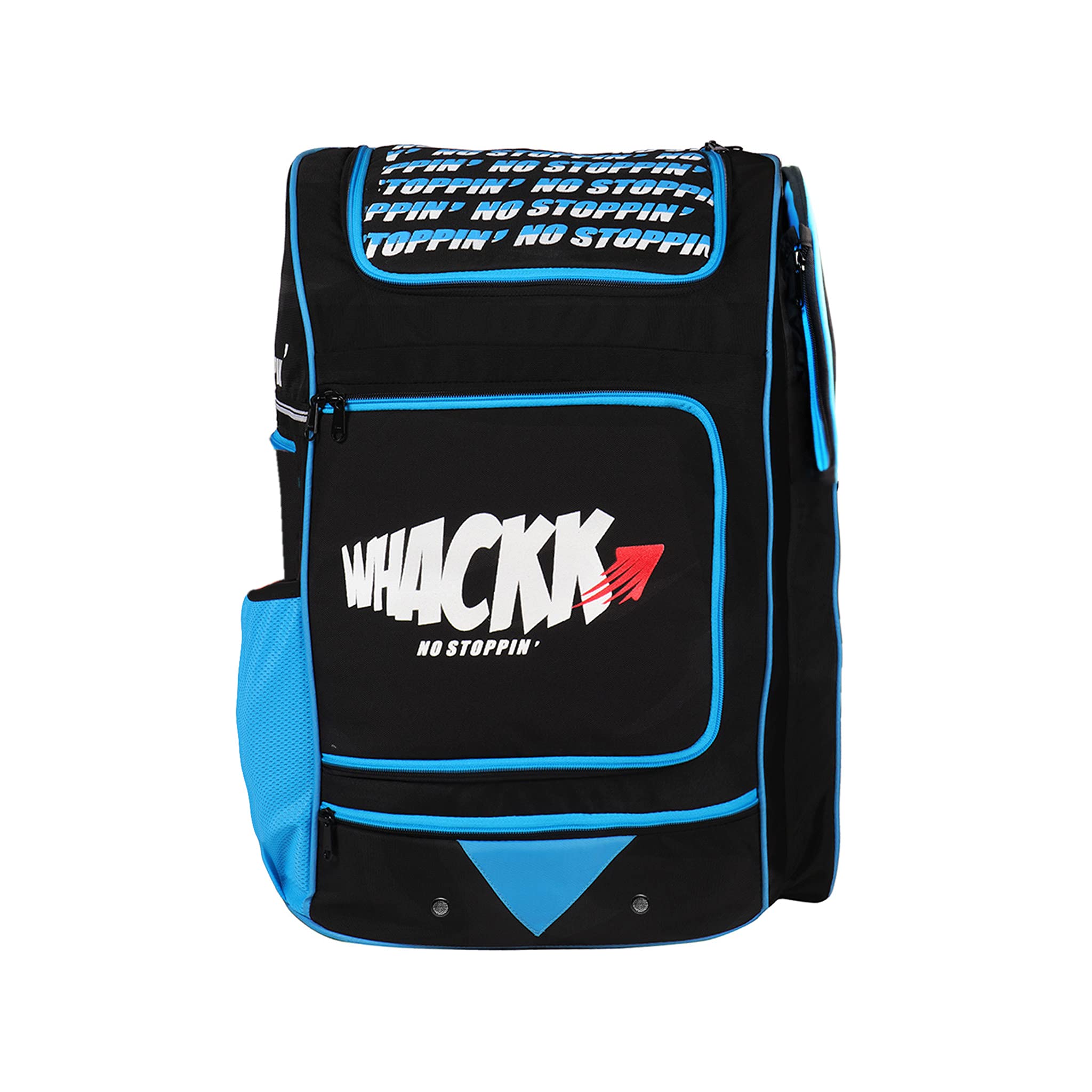 Sponsored Ad - Blast Junior 37L|Cricket Kit Bag |1 Pocket for bat |2 Water Bottle Holders| Upto 10yr Kid kitbag | Leg pad Upto 13.75" | Shoe & Accessories Pockets | Lightweight Dual Opening (Black Blue)