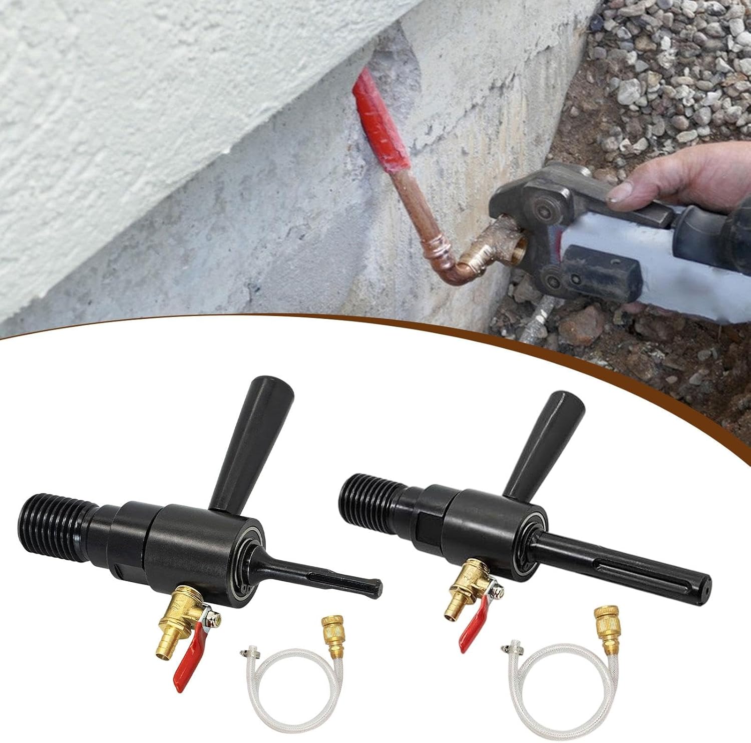 Drill Adapter Kit for Core Drilling Replace Core Drill Adapter for Core Bits Round Handle