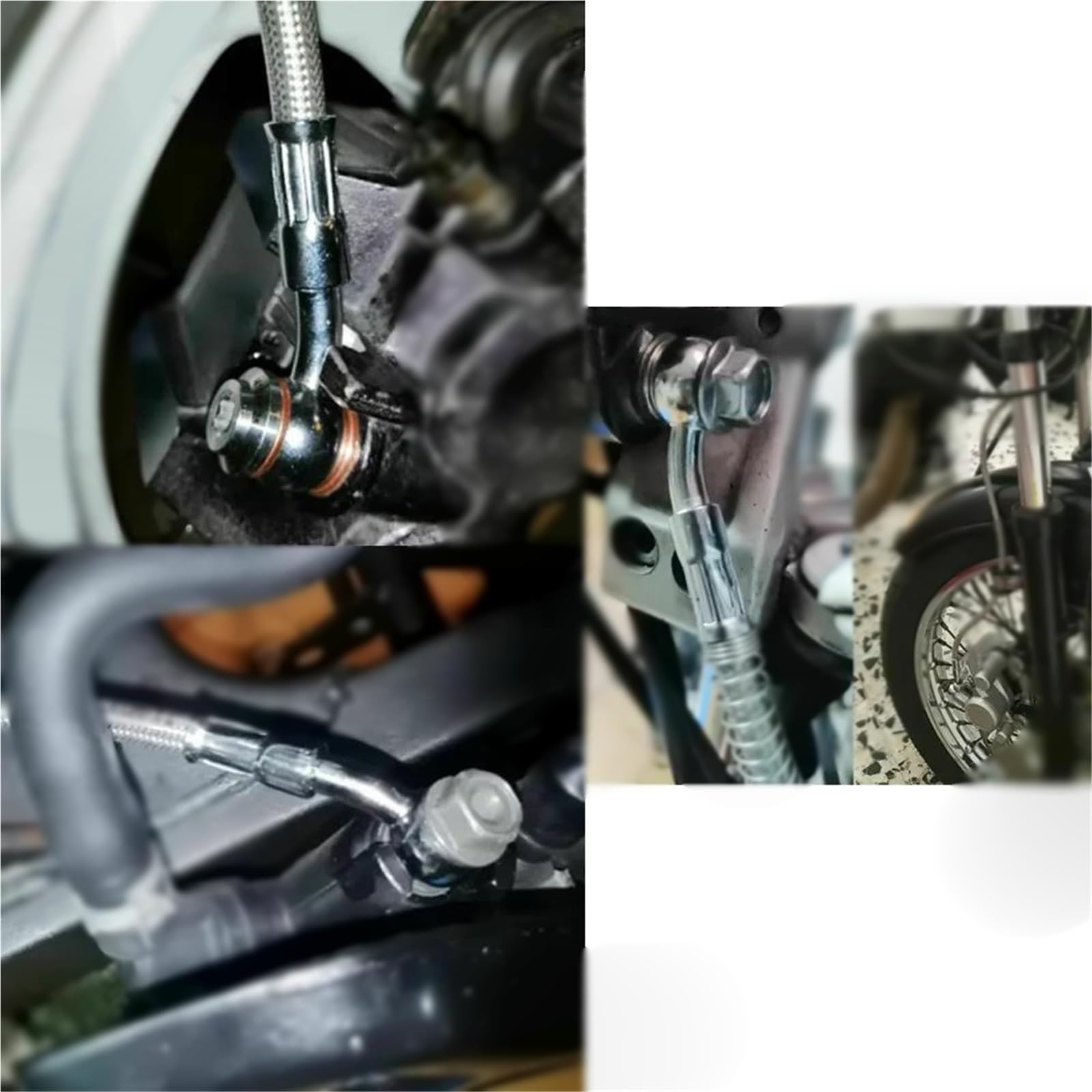 Moto Tubo freno 28°-28° Pompa Freno A Disco Anteriore E Posteriore Per Moto Frizione Tubo Flessibile Olio Idraulico In Acciaio Inossidabile Accessori 40cm-500cm | 330cm