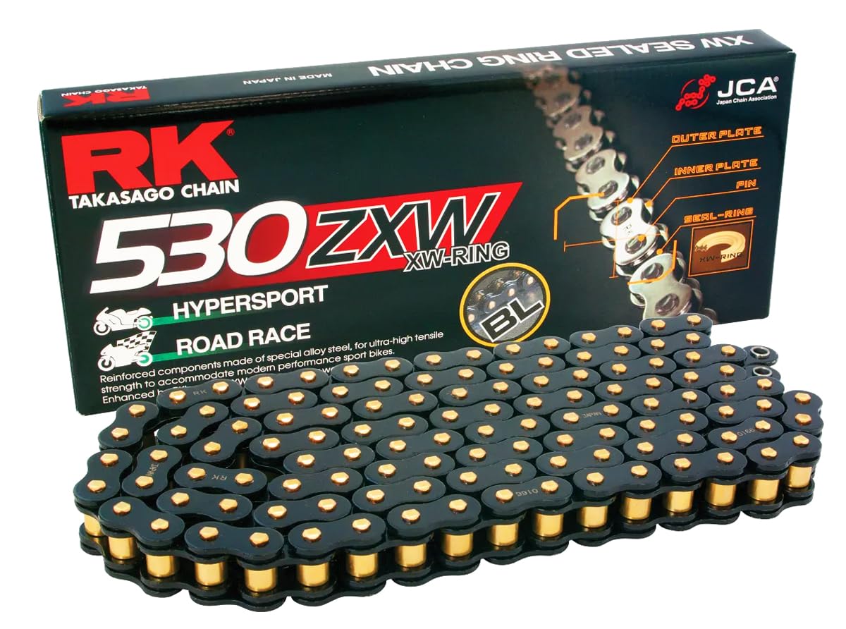 Photo 1 of RK Racing Chain BL530ZXW-170 Black Scale 170 Link XW-Ring Premium High Performance Chain with Connecting Link