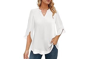 Women's White Tunic Blouse: Chic and Comfortable