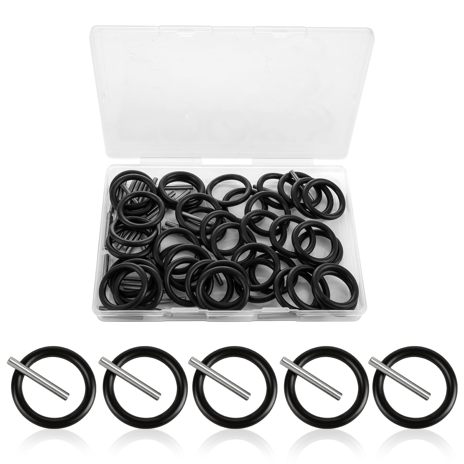 80 Pcs Replacement Pin and O-Ring Set (40 Pins+40 Rings)