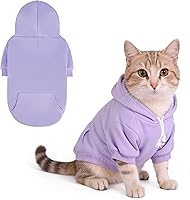 Vista 49 de KOOLTAIL - Sudadera básica con capucha para perros pequeños, medianos y grandes, cachorros, gatos, machos y hembras; suéter suave y cálido, con Verde