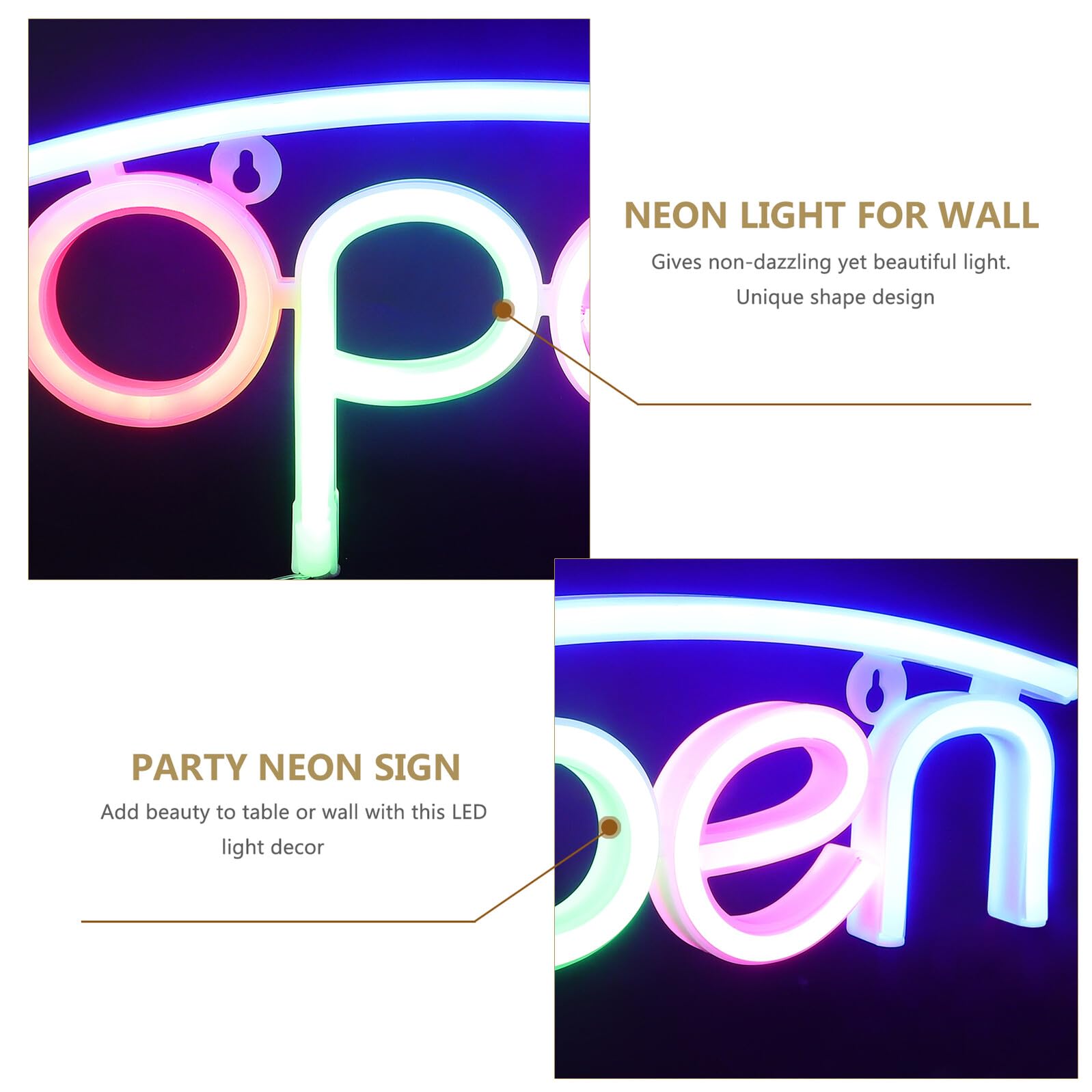 Veemoon Decoración de Neón LED para Pared Letrero de Neón para Negocio para Fiesta Salones Tiendas Hotel Decoración de Habitación para Dormitorio
