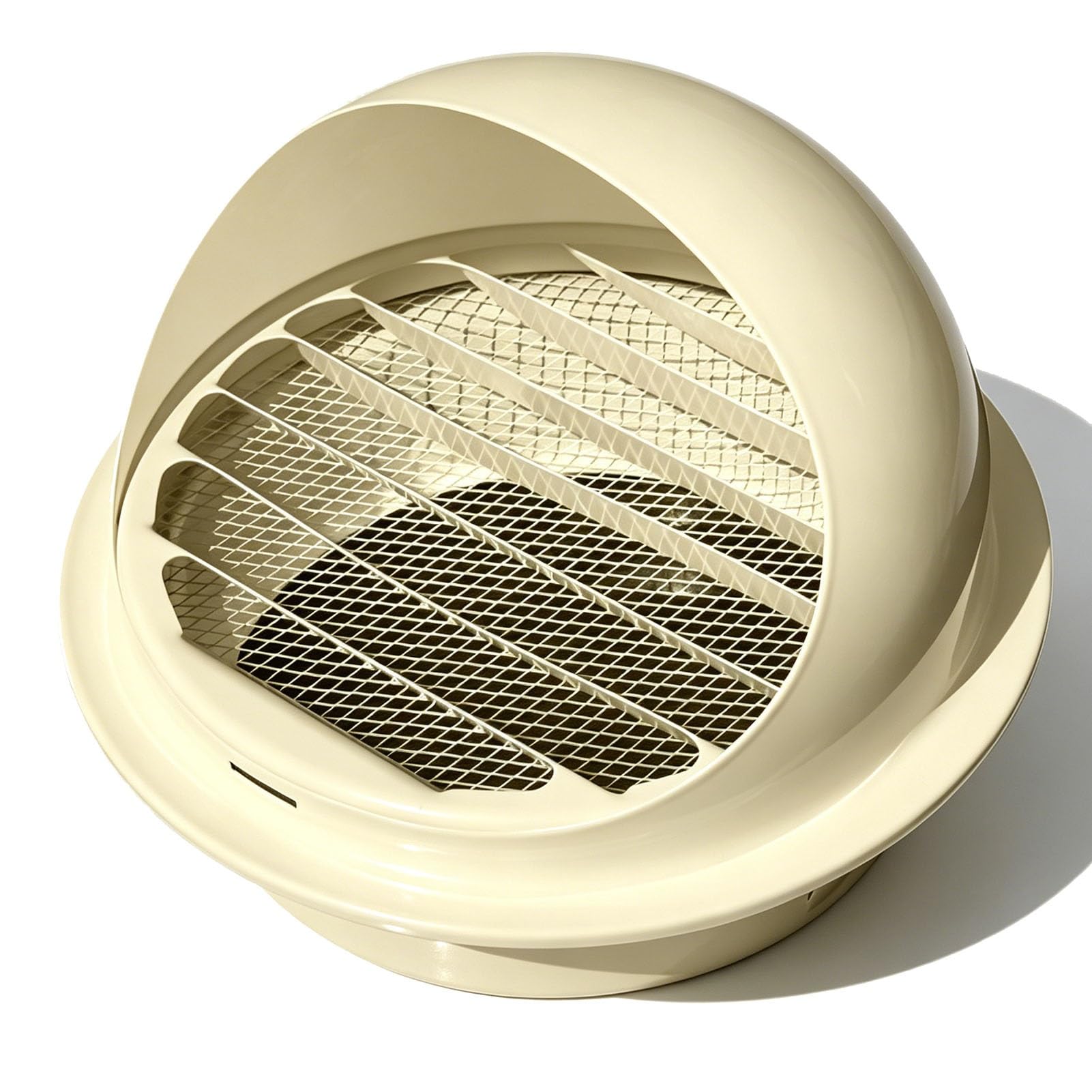 Rejilla de Ventilación de Acero Inoxidable con Malla Metálica, Cubierta de Ventilación con Lamas de 70-170 mm, para Cocina, Campana Extractora, Cuarto de Baño，secadora(120mm/4.7in)