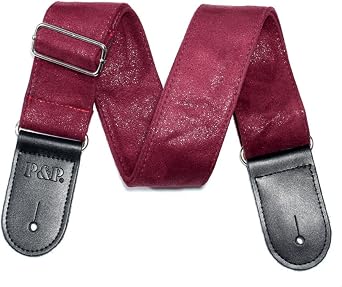 Thicken Flannel Guitar Straps with Leather Head High-grade Adjustable Classical Electric Guitar Belts 4 Colors