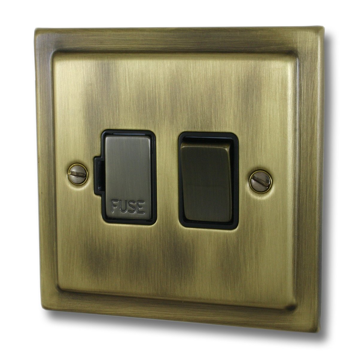 G&H Brassware TAB357 Victorian Antique Brass 13A Switched Fused Spur
