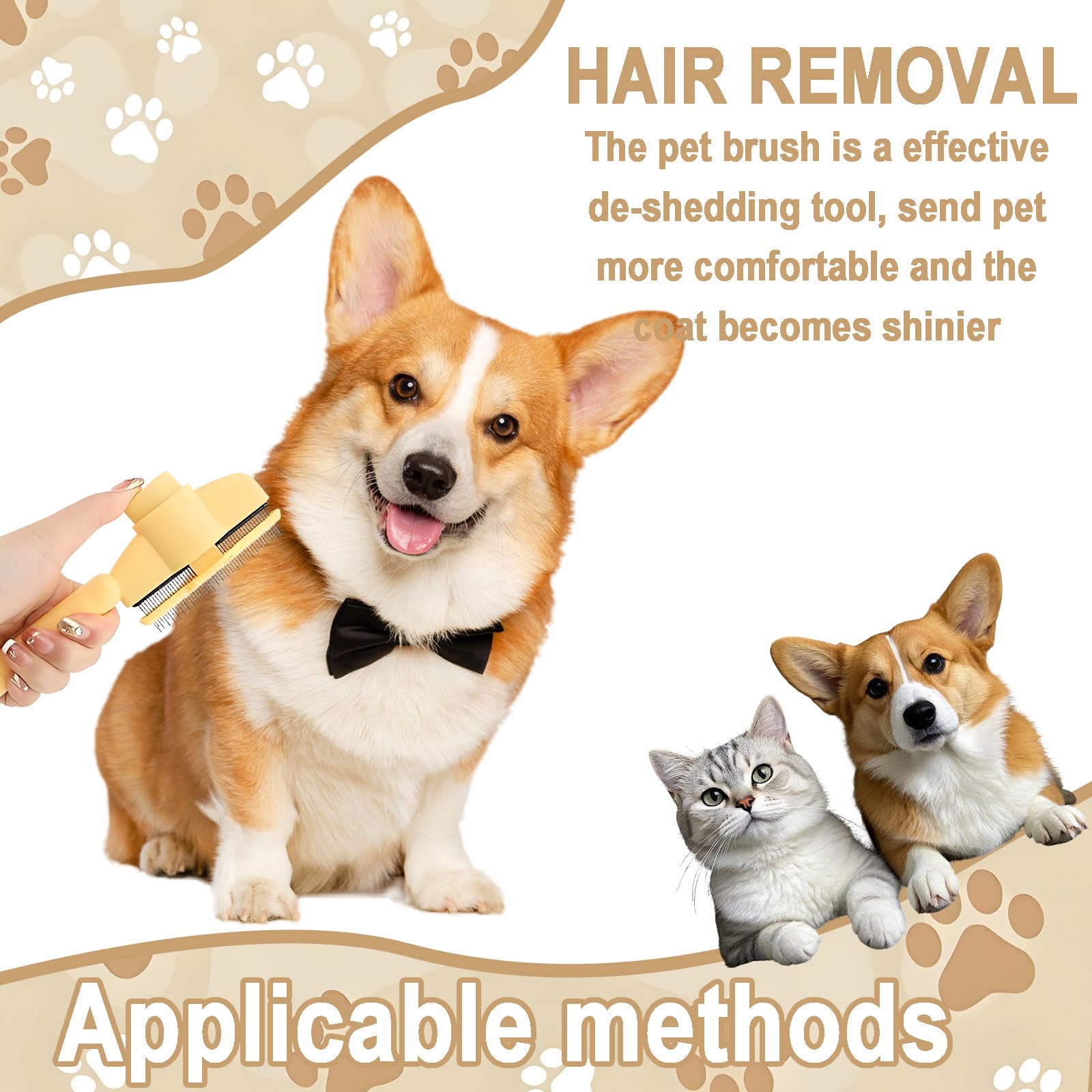 3 Pcs Flea Comb for Cats und Dog Comb Set Can Help Pets Their fur is Suitable for Short Haired and Long Haired Dogs and Cats(Orange green white) - Image 4