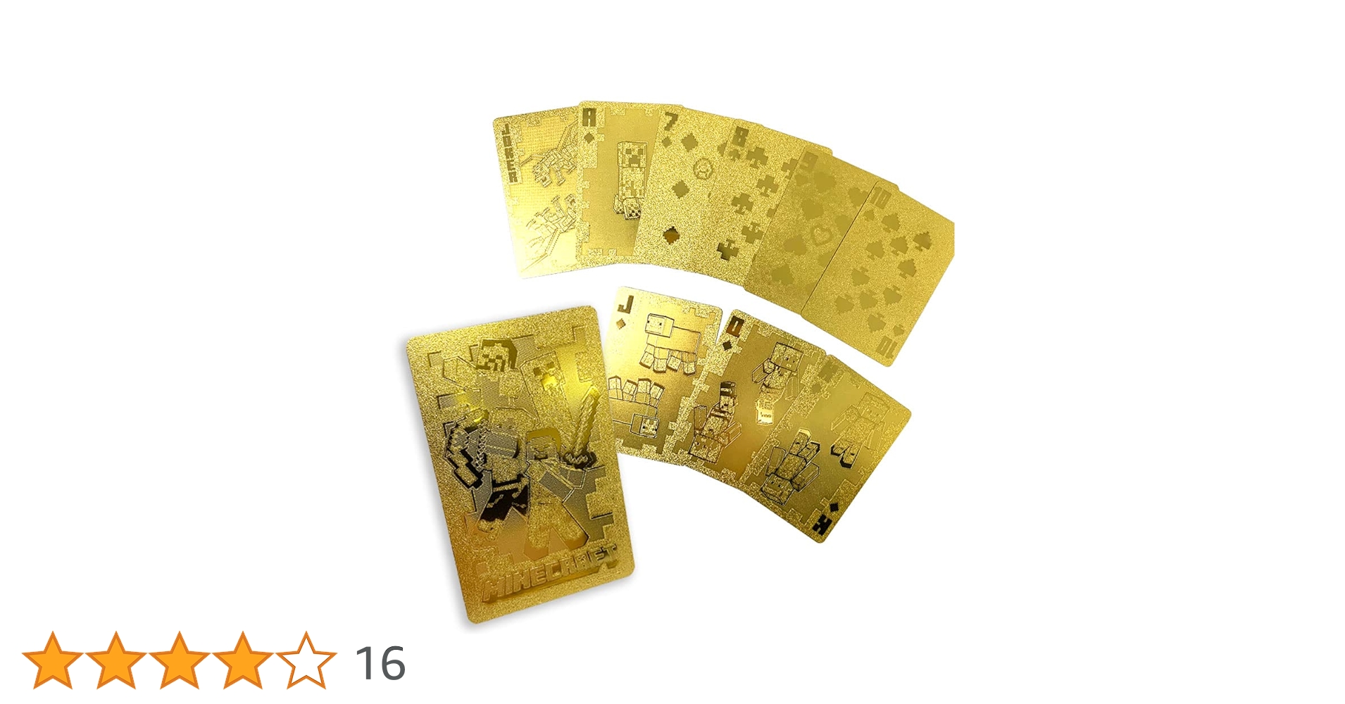 Amazon.co.jp: 金色に輝くかっこいいトランプ マイクラ ゴールド