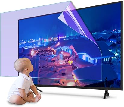 42-75 Inch Anti Glare TV Screen Protector, Anti Blue Light Eye Protection Screen Matte Frosted Filter, for Sharp, Sony, Samsung, Hisense, LG Etc / 75in 1645x930mm