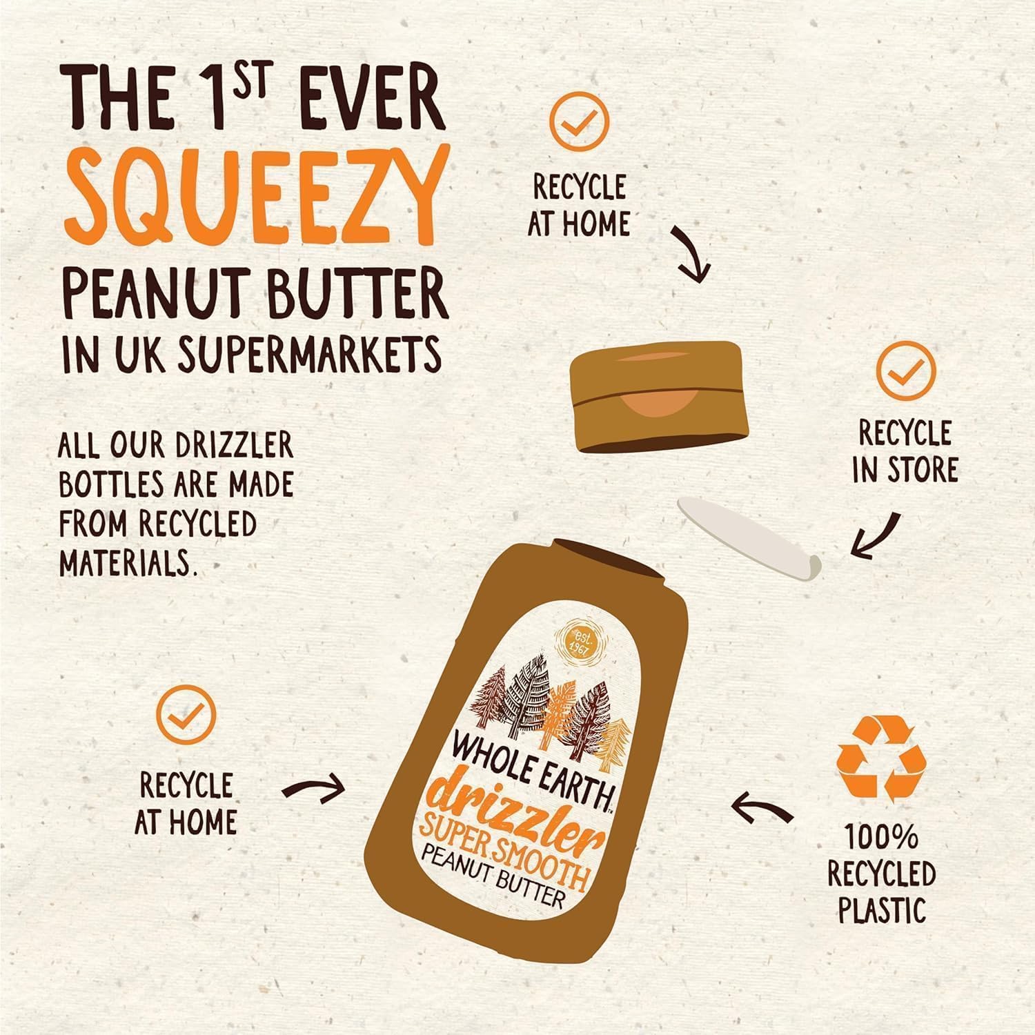 Drizzler Original Roasted Super Smooth Peanut Butter 320g image 5