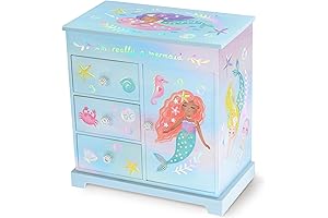 Enchanting Mermaid Music Box: A Symphony of Sea and Sparkle for Ages 3-5