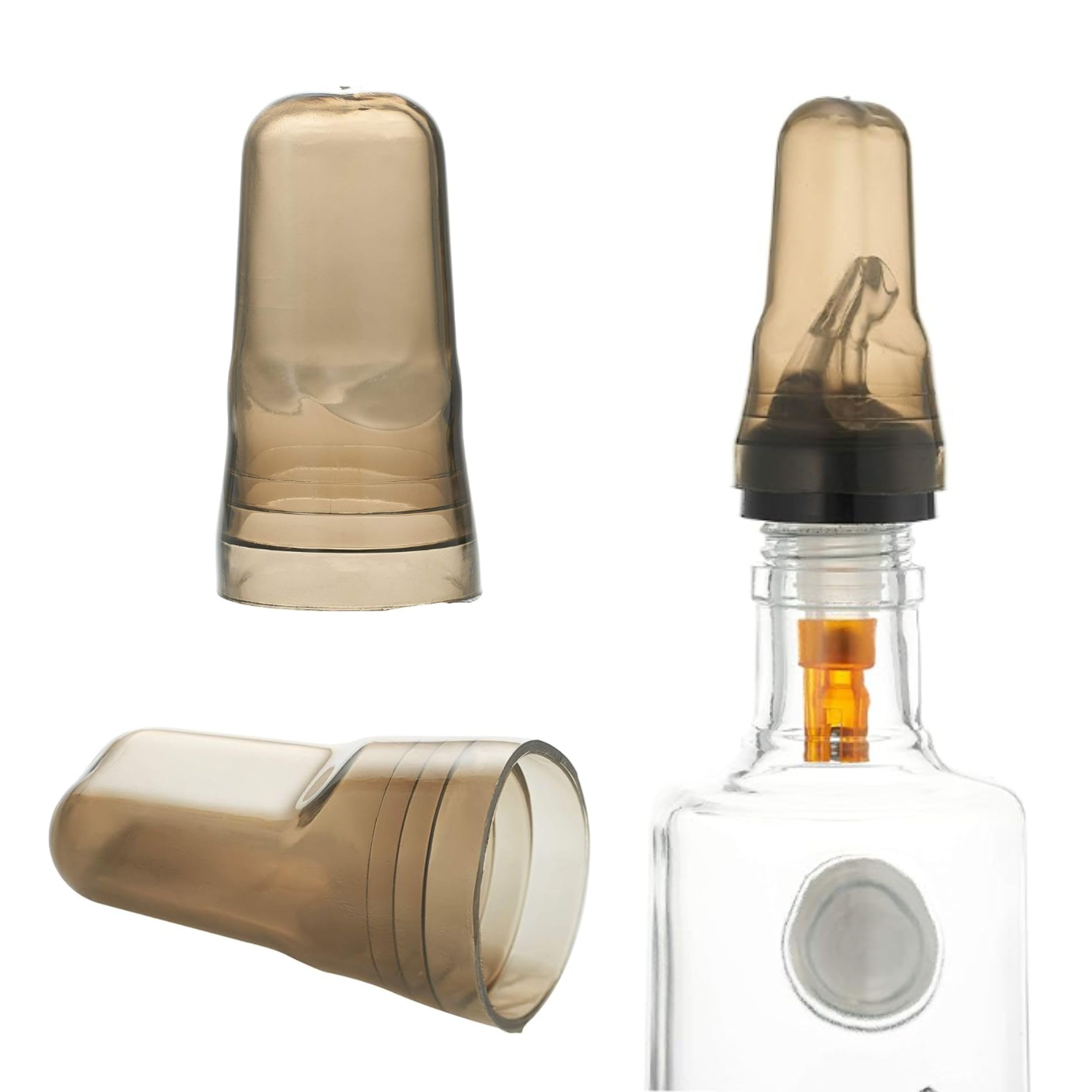 Amazon.com: [8 PACK] Translucent Liquor Pourer Cover Caps, Bottle