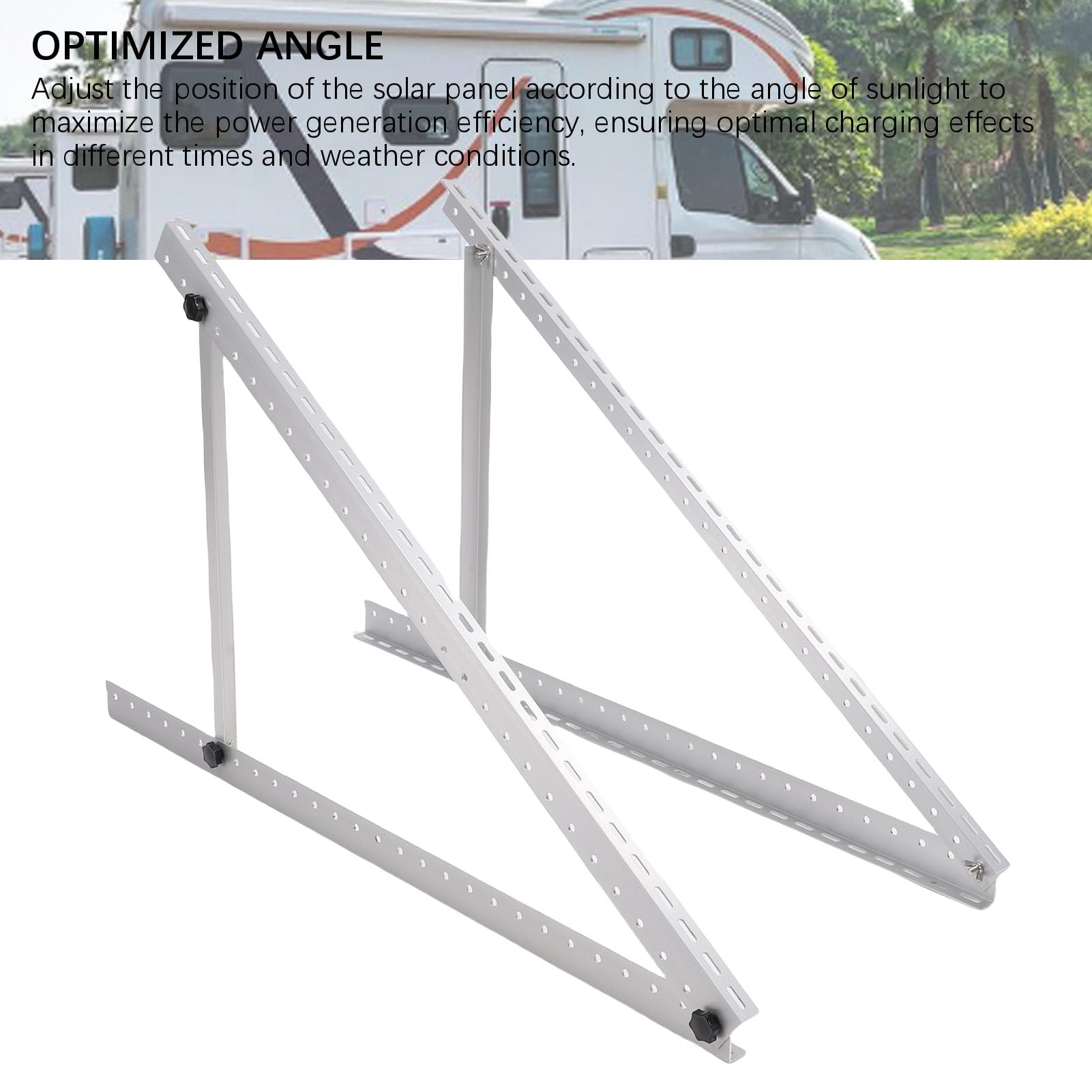 Domary Adjustable Solar Panel Tilt Mounting Bracket 41 Inch for Rooftops