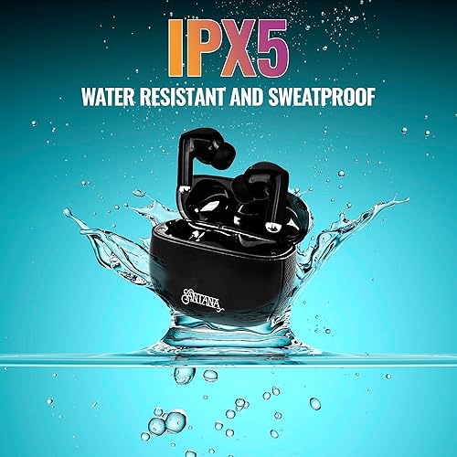 Miniatura 4 de Santana Luna by Carlos Santana - Auriculares inalámbricos Bluetooth con impermeabilidad IPX5 con estuche de carga