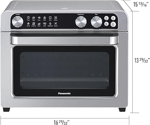 Miniatura 2 de Panasonic FlashXpress - Combo de horno tostador y freidora de aire de tamaño familiar, 11 funciones de cocción, 1800 W sin PFAS, calefacción