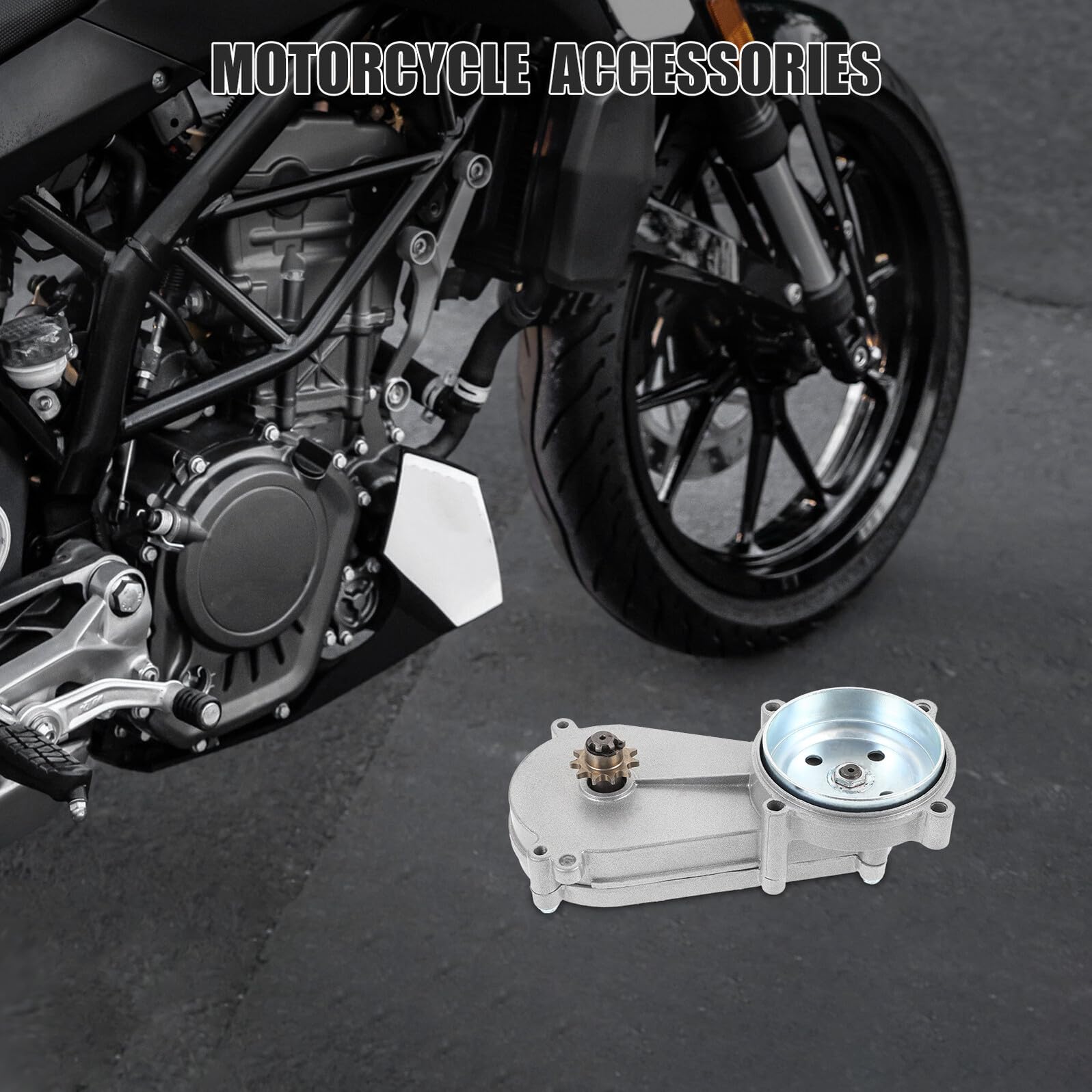 Caja de Engranajes para Motocicleta Todoterreno Mini Bike con Reductor de Transmisión Engranaje de Reducción Preciso y Cadena Compatible para Cambio y Duradero