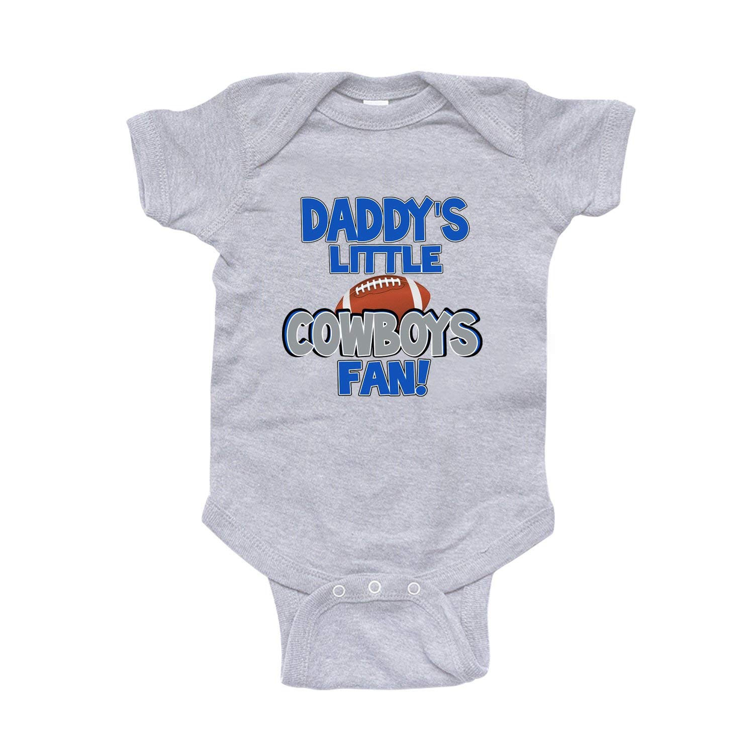 NanyCrafts' Daddy's Little Cowboys Fan Baby Bodysuit 18 Months Heather