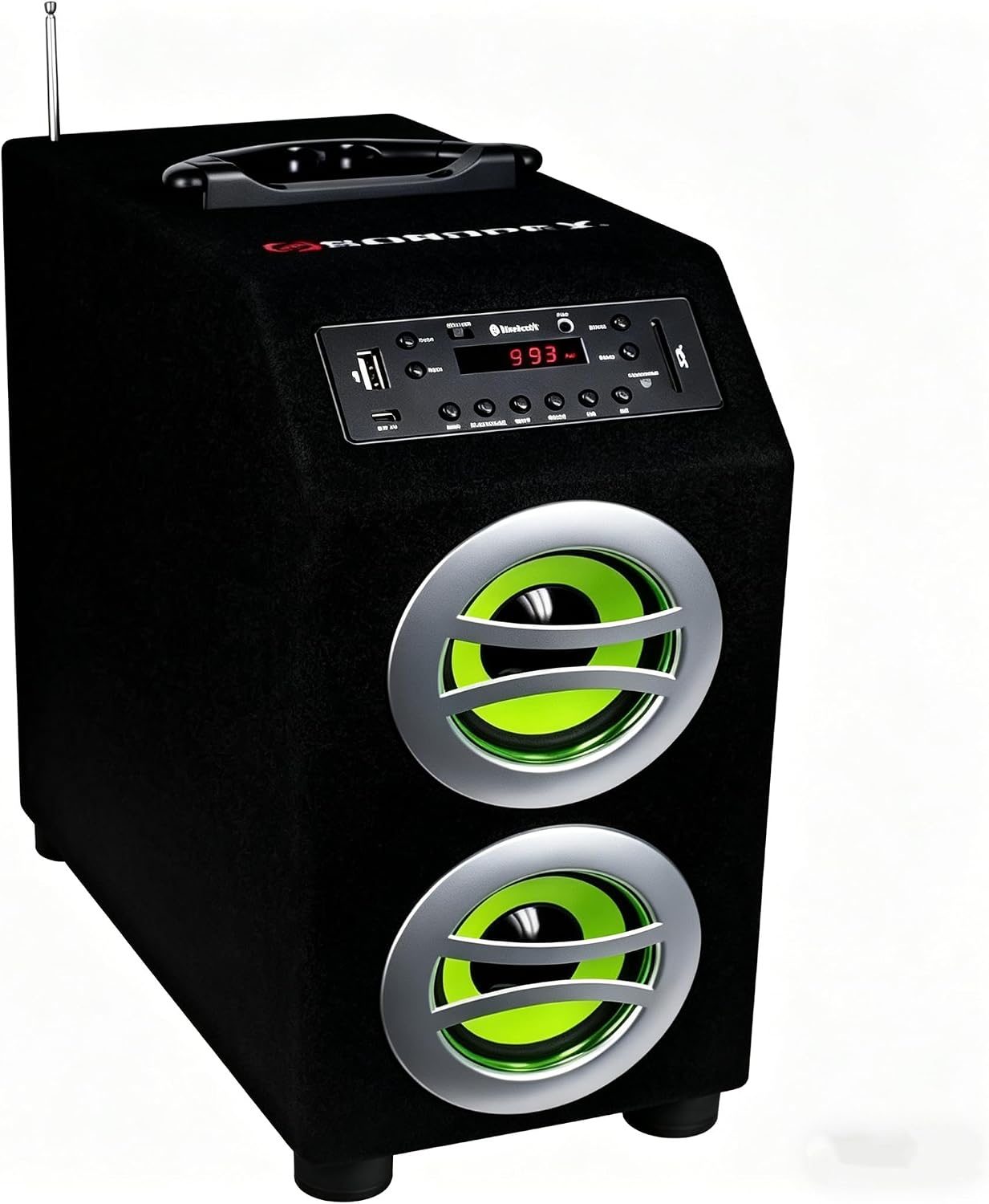 SDX Portable Bluetooth Speaker System, Wireless Boombox TWS Pairing Loud Stereo Sound Deep Bass Large Party Speakers for Outdoor Home Camping Music Player