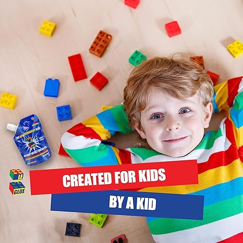 Miniatura 8 de Le-Glue Cola adhesiva temporal para LEGO Mega Blocks Nano Blocks y más Ideal para niños No tóxico Fabricada en EE UU