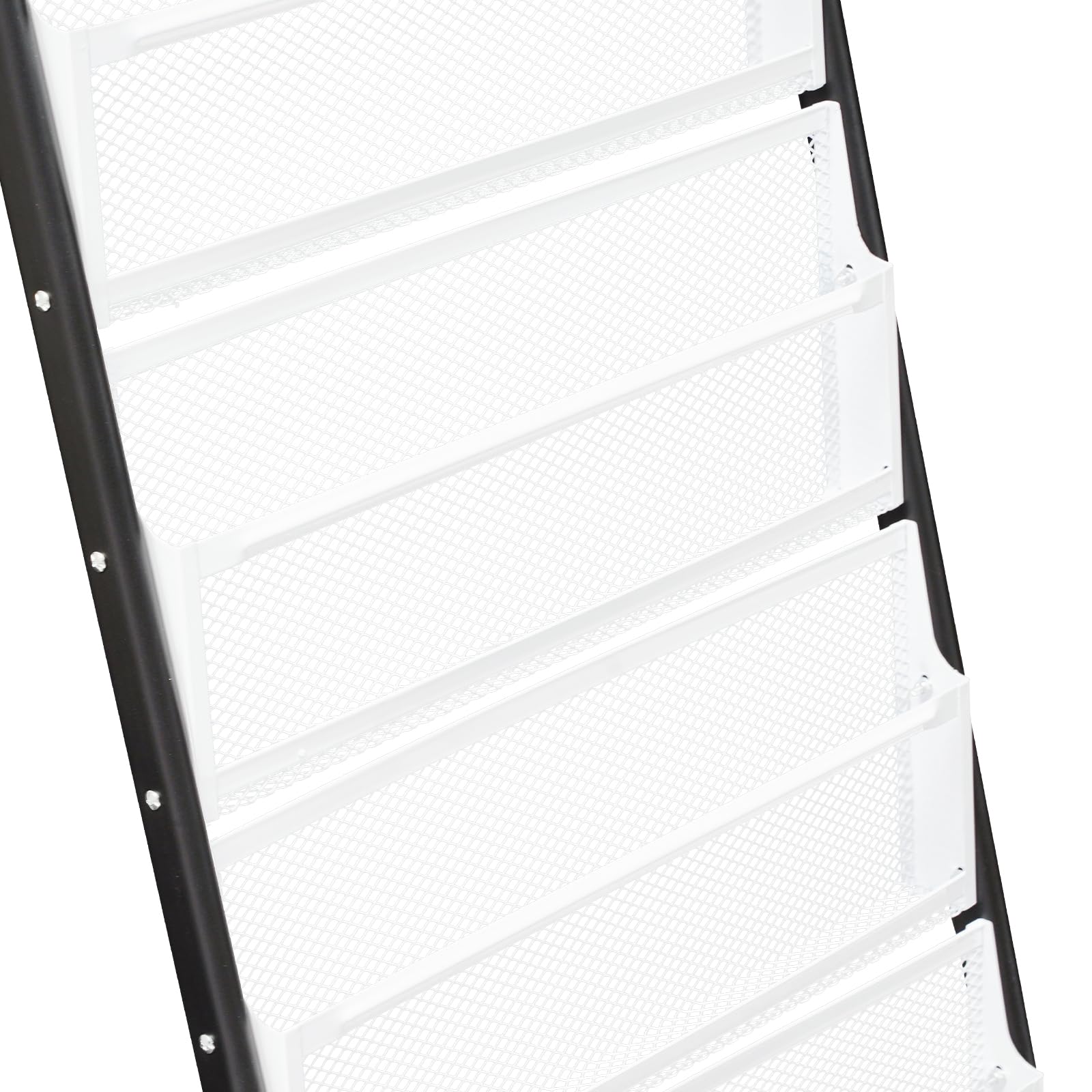 Espositore con opuscoli a 6 livelli, porta riviste su piedi con ruote, supporto per prospetto, cataloghi, riviste e giornali, per negozio Home Office Exposition