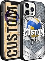 Vista 7 de Funda personalizada para teléfono de voleibol para iPhone 17/16/15/14/13/12/11 Pro Max para Samsung S26/S25/S24/S23/S22/S21/S20