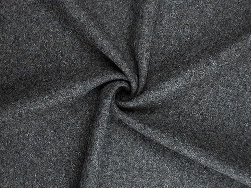 Minerva Taupe Grey Deadstock British 100% Wool Coating Fabric for Dressmaking - 150cm Wide - per metre