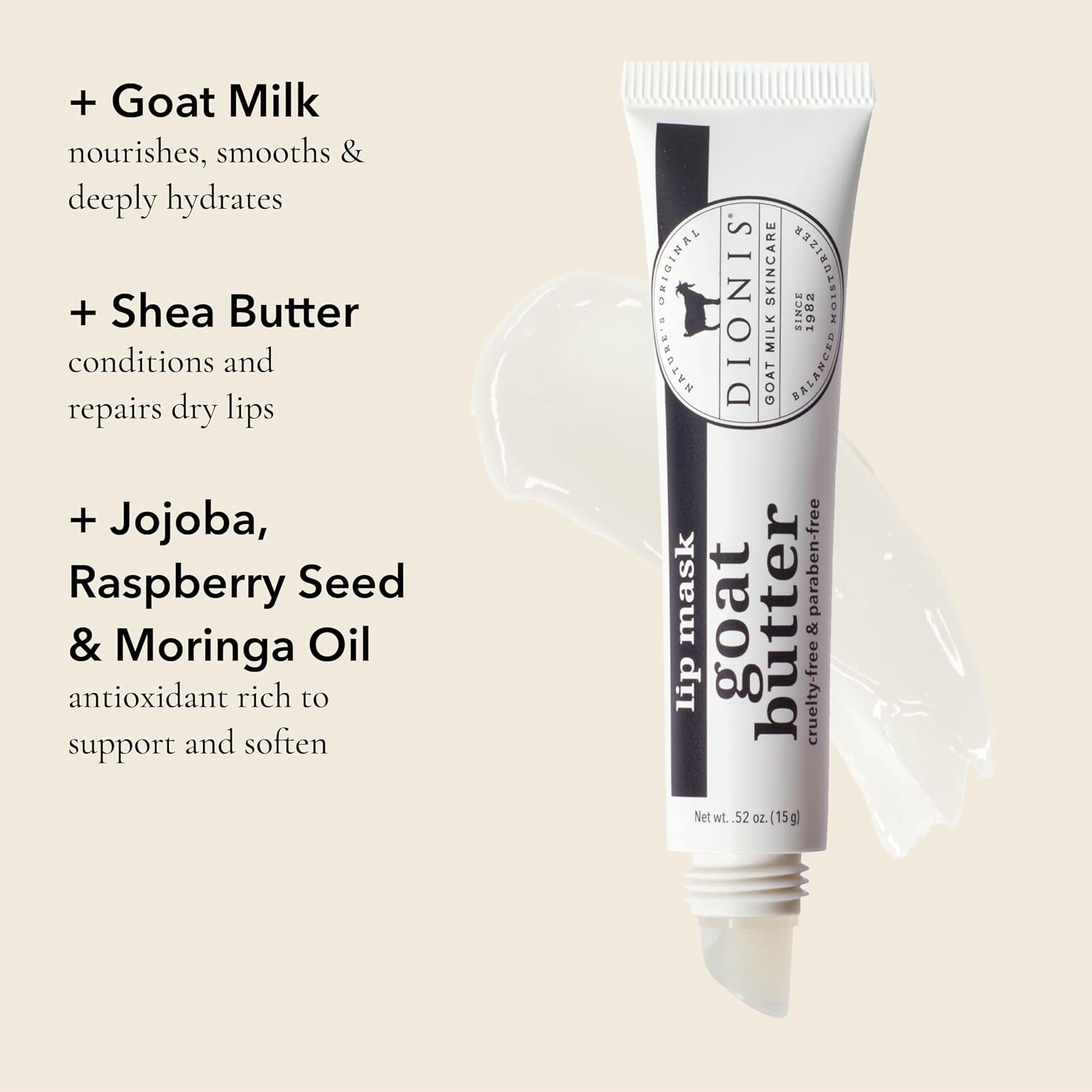 Dionis Goat Milk Lip Balm and Lip Mask Gift Set, Pumpkin Latte