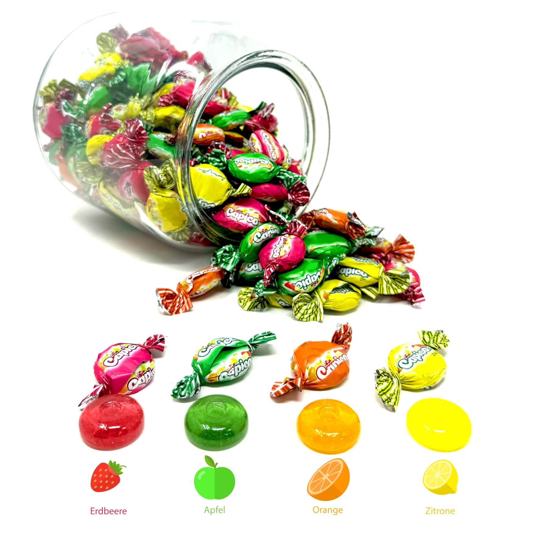 Capico 10 kg Bonbonmischung Großpackung (ca 1810 Stk.) Wurfmaterial Karneval, Geburtstage, Partys
