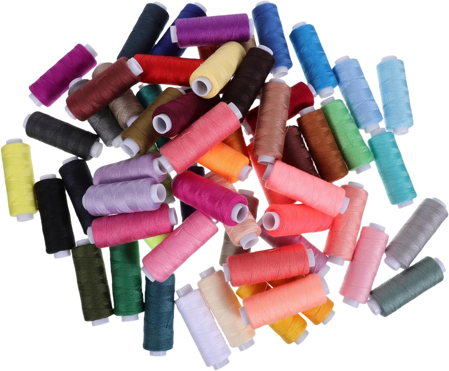 Polyester Stitching 60pcs Thread and Machine Sewing Spools for Hand
