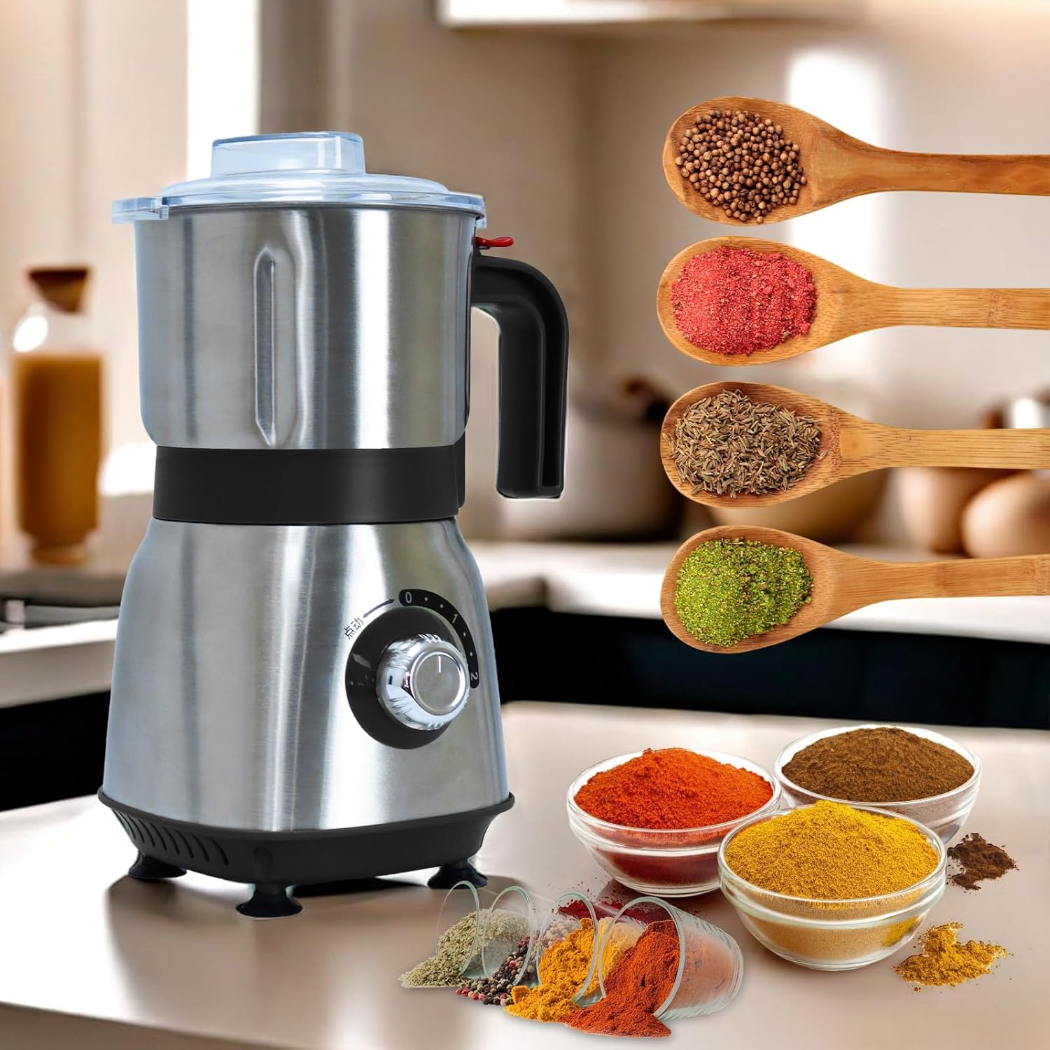 Best Grain Electric Meat Grinder, AIHEAL Stainless Steel Sausage