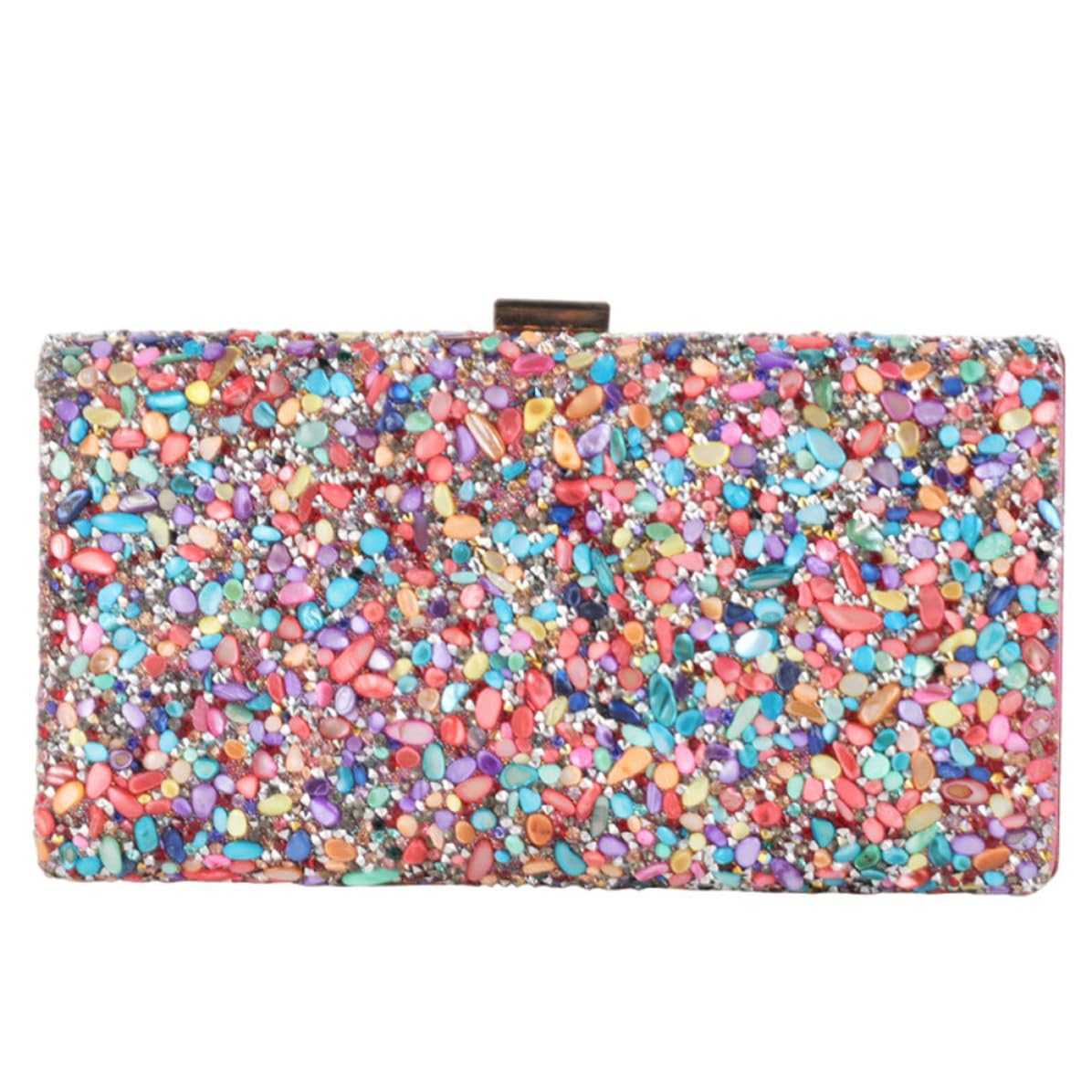 Generisch Abendtasche Damen, Bunte Partytüte, Dekorative Kettenhandtasche, praktisch und tragbar, geeignet für Partys und besondere Anlässe