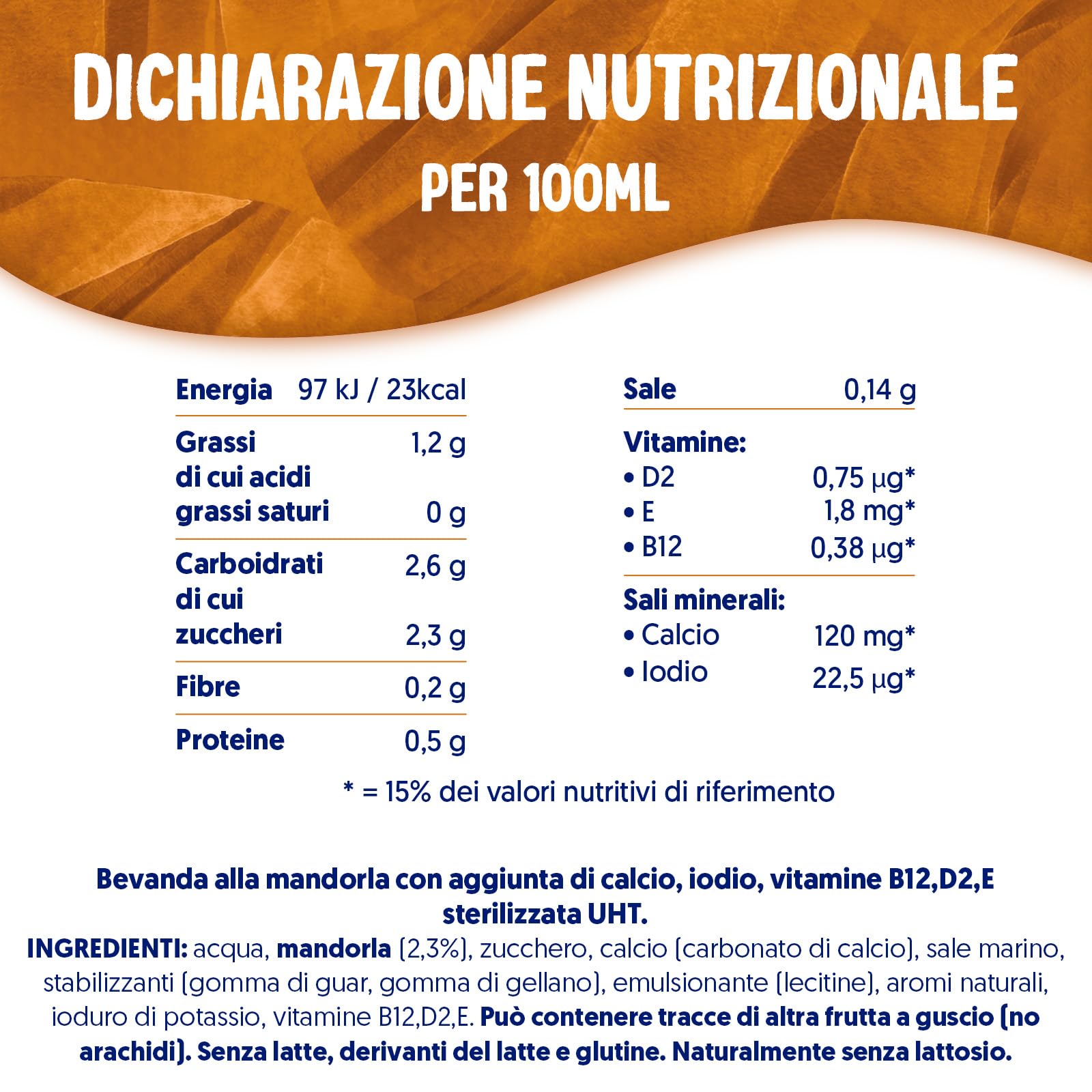 ALPRO CLASSICO, Bevanda alla MANDORLA TRADIZIONALE, Naturalmente Senza Lattosio, con Calcio, Iodio, Vitamine B12, D2, E - 8 Confezioni da 1 Litro