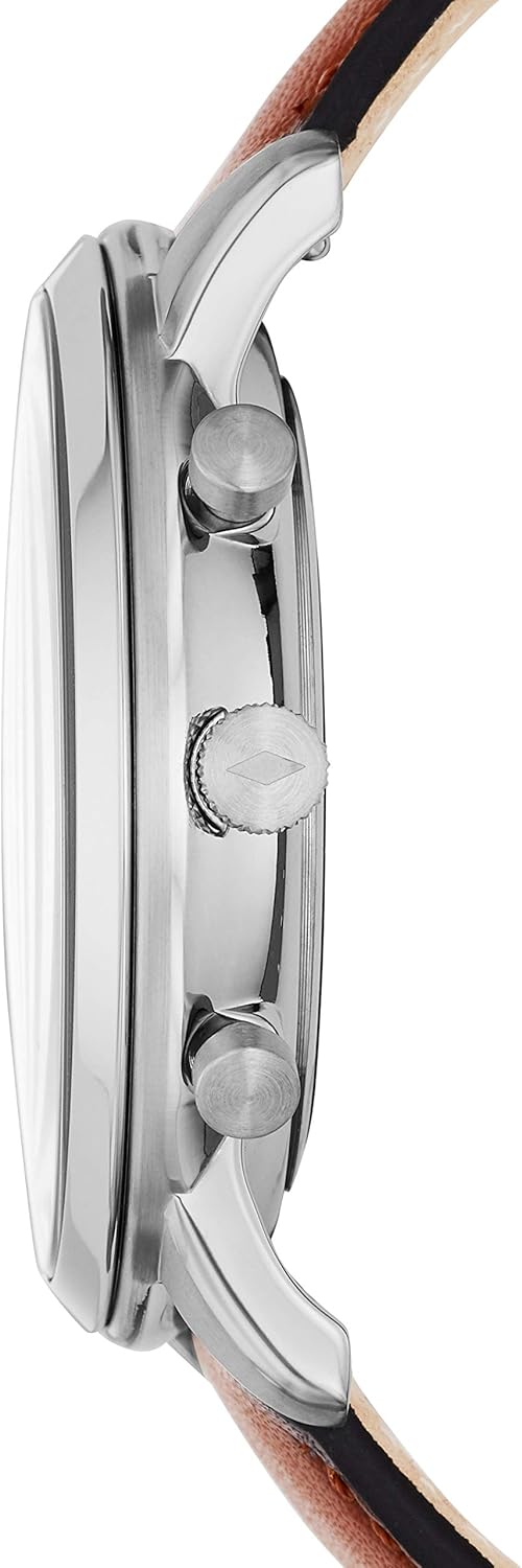 Fossil - Orologio Uomo Neutra Chrono, misura cassa 44mm, movimento cronografo al quarzo, cinturino in pelle Fossil - Orologio Uomo Neutra Chrono, misura cassa 44mm, movimento cronografo al quarzo, cinturino in pelle