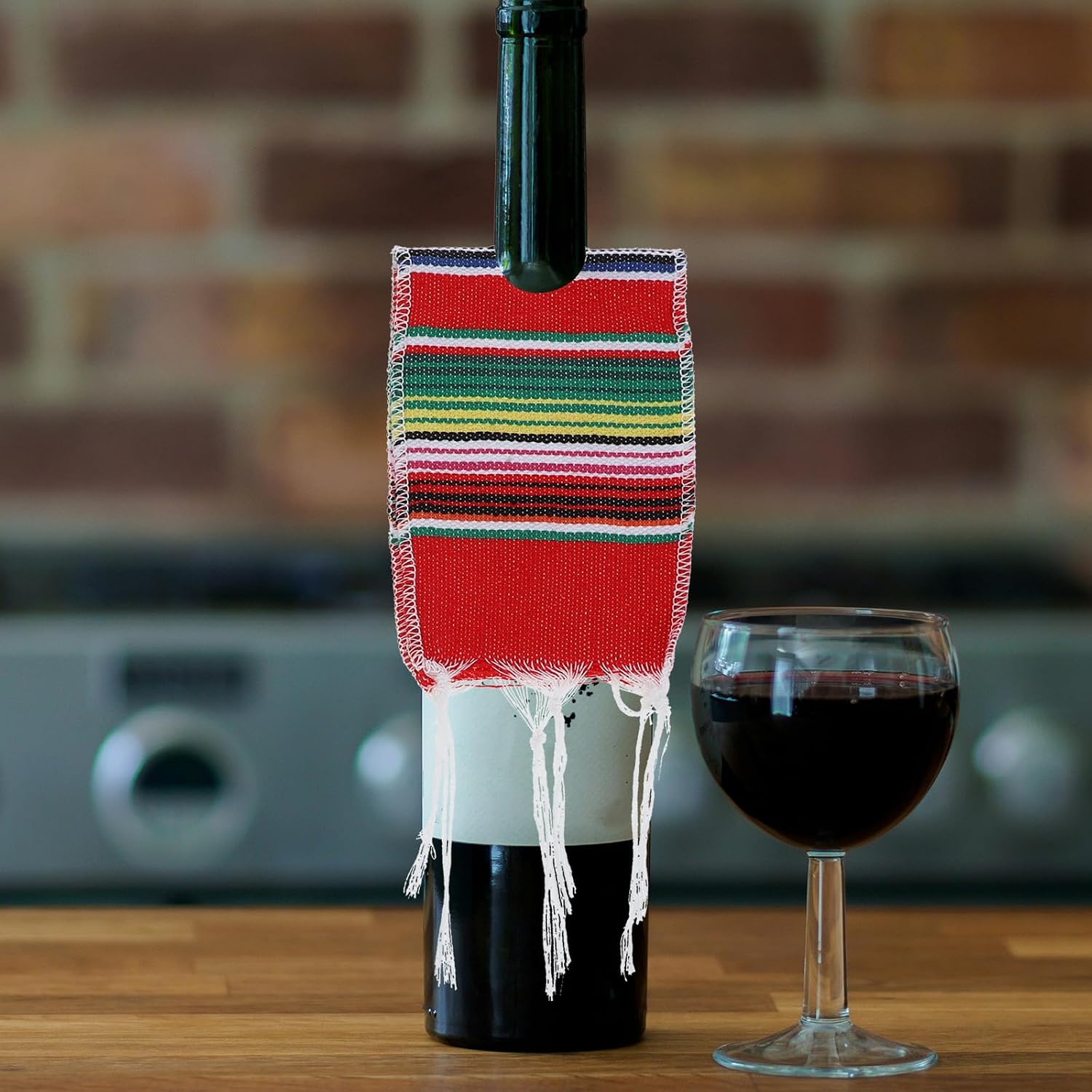 4pcs Mexican Beer Poncho Wine Bottle Cover Oktoberfest Decoration Set
