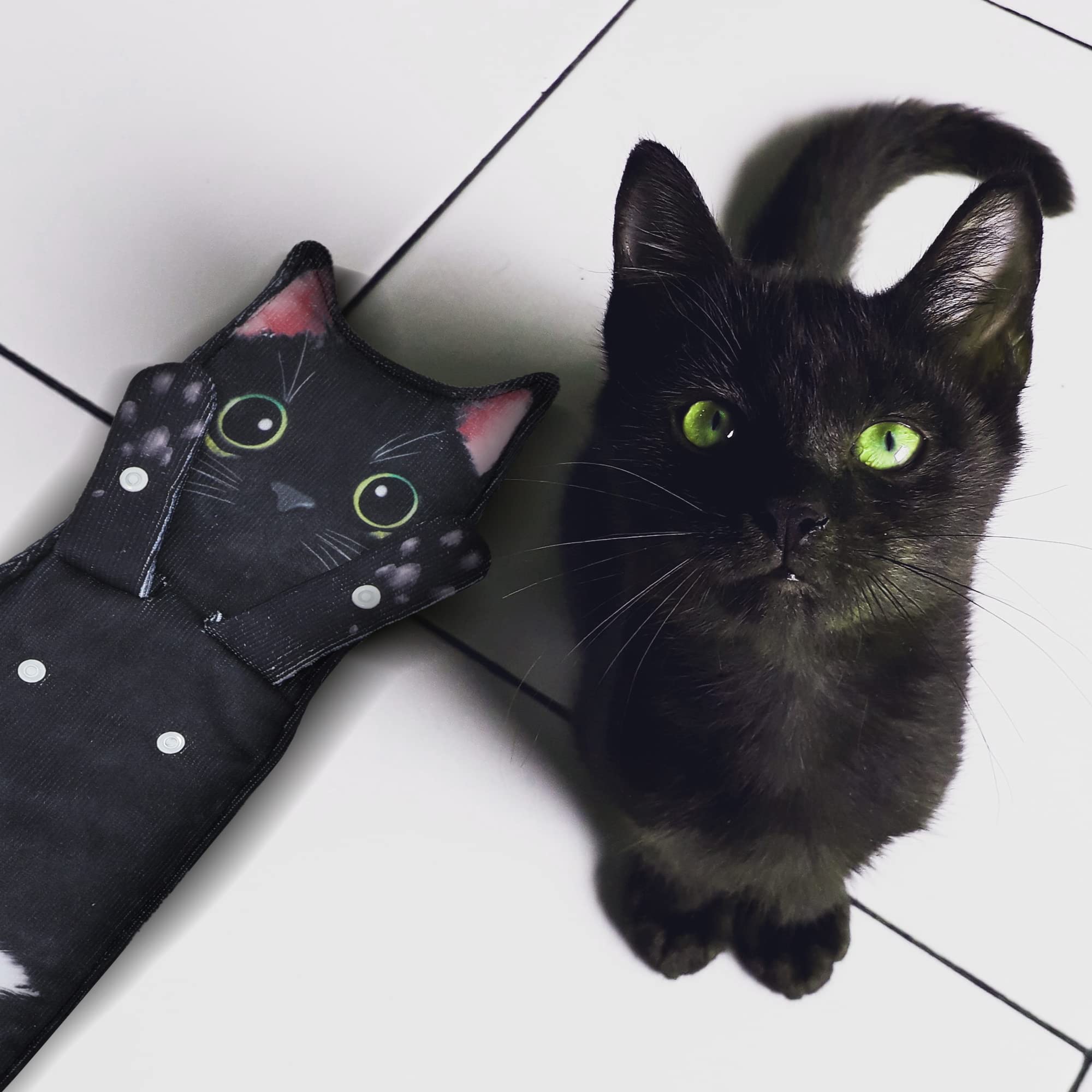 Serviette De Main Suspendue En Forme De Chat - Design Kawaii, Douce Et Absorbante - Décoration Salle De Bain Ou Cuisine - 15x60 Cm