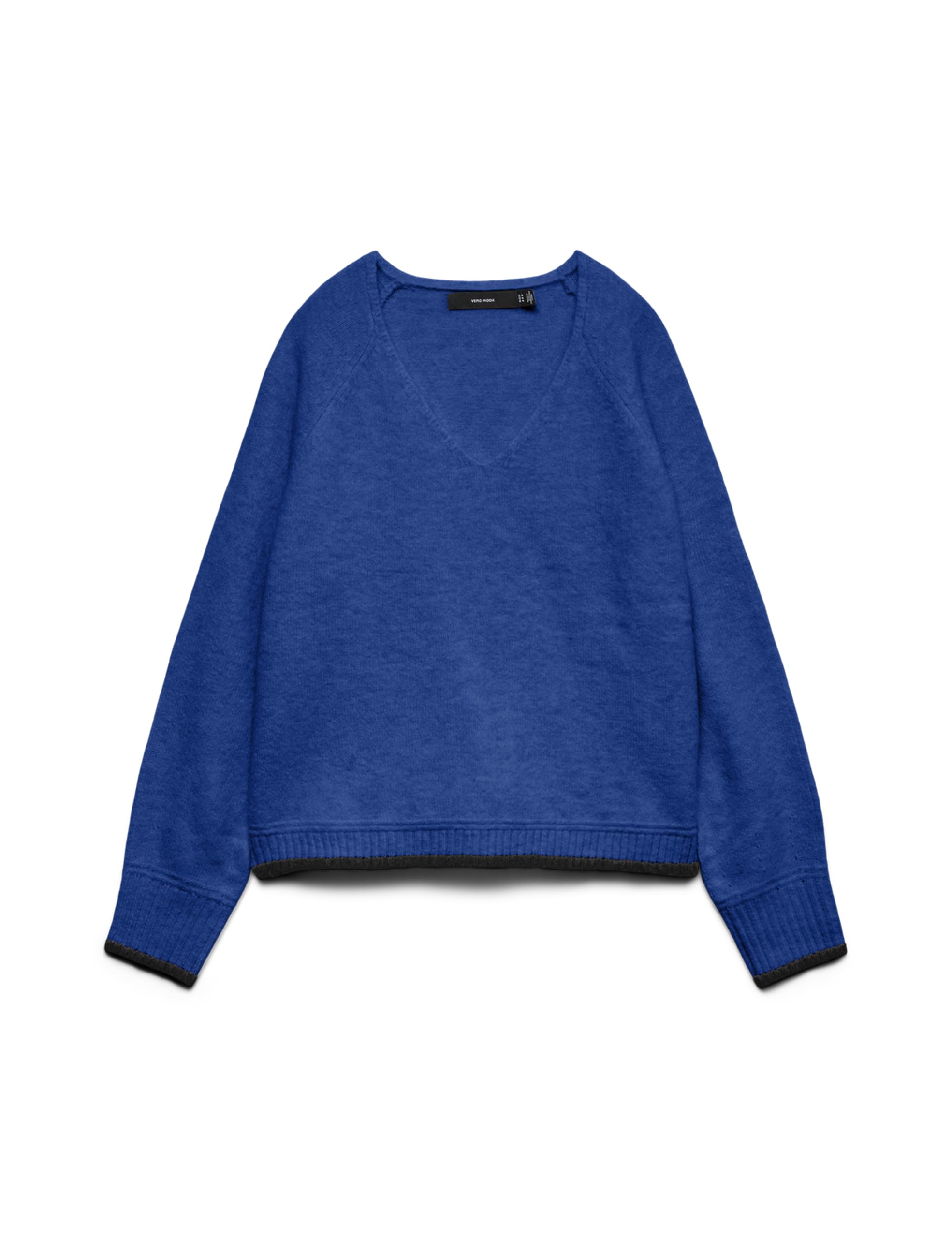 VERO MODA Damen Vmaquarius Ls V-Neck Raglan Pullover Bf