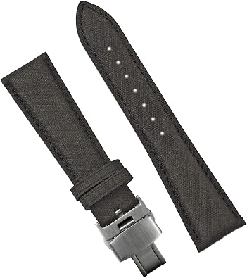 B &amp; R Bands Classic Deployant Leather Watch Bands - اختيار الألوان - 20 مم 22 مم