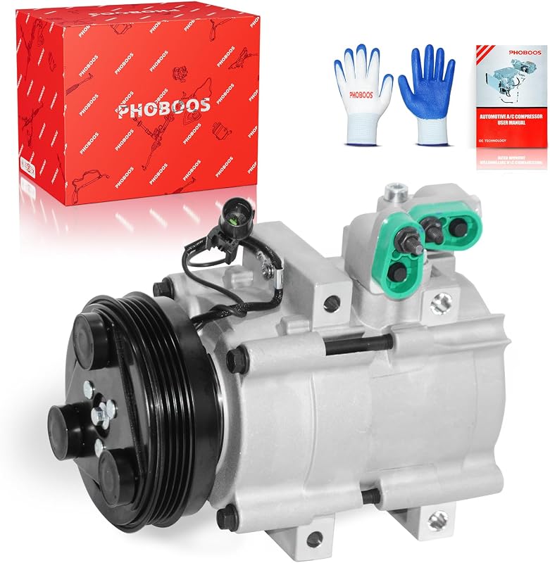 Compressor de ar-condicionado PHOBOOS HS18 com embreagem para Kia Sorento V6 3.5L 2003–2006