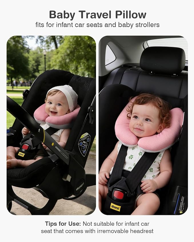 Almohada de cuello para bebé para coche y cochecito miniatura 7