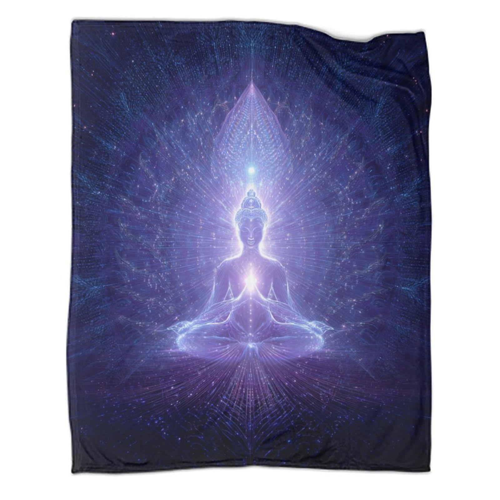Couverture méditation 3D grand format en flanelle pour vos soirées cocooning